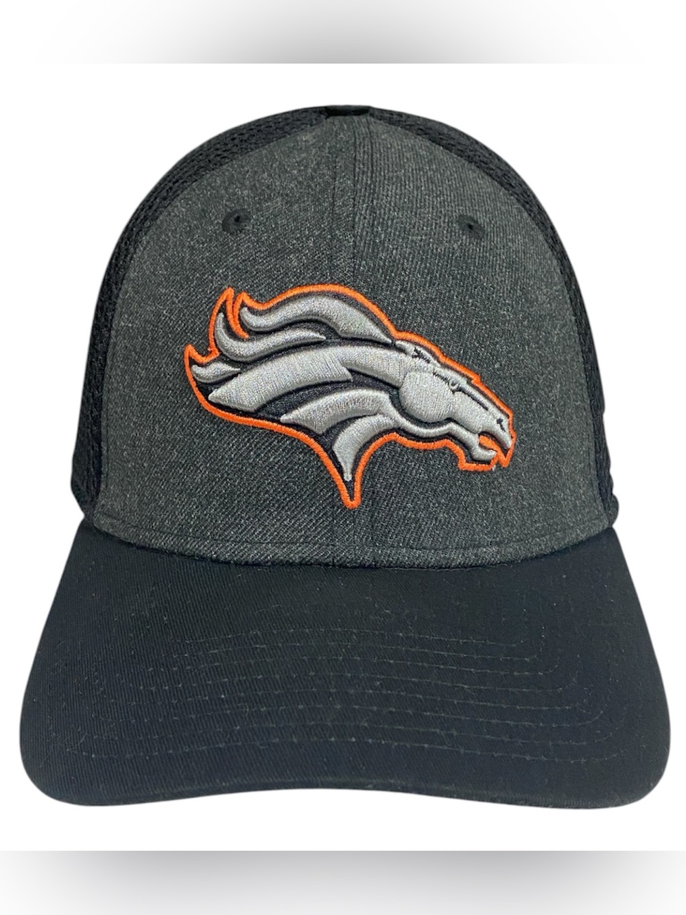 New Era Denver Broncos NFL Graphite 2T Neo 39THIRTY Flex Fitted Hat Size L/XL
